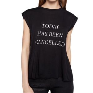 BCBGeneration Black Short Sleeve Graphic Tee